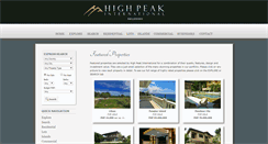 Desktop Screenshot of highpeakinternational.com